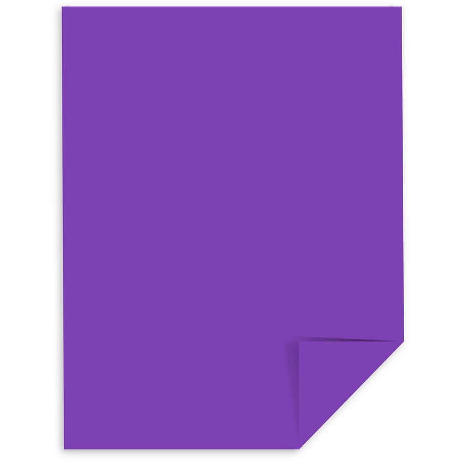Astrobrights Color Paper - Grape - Letter - 8 1/2 x 11 - 24 lb Basis  Weight - 500 / Ream - FSC - Acid-free, Lignin-free - Gravity Grape (Purple)  - Kopy Kat Office
